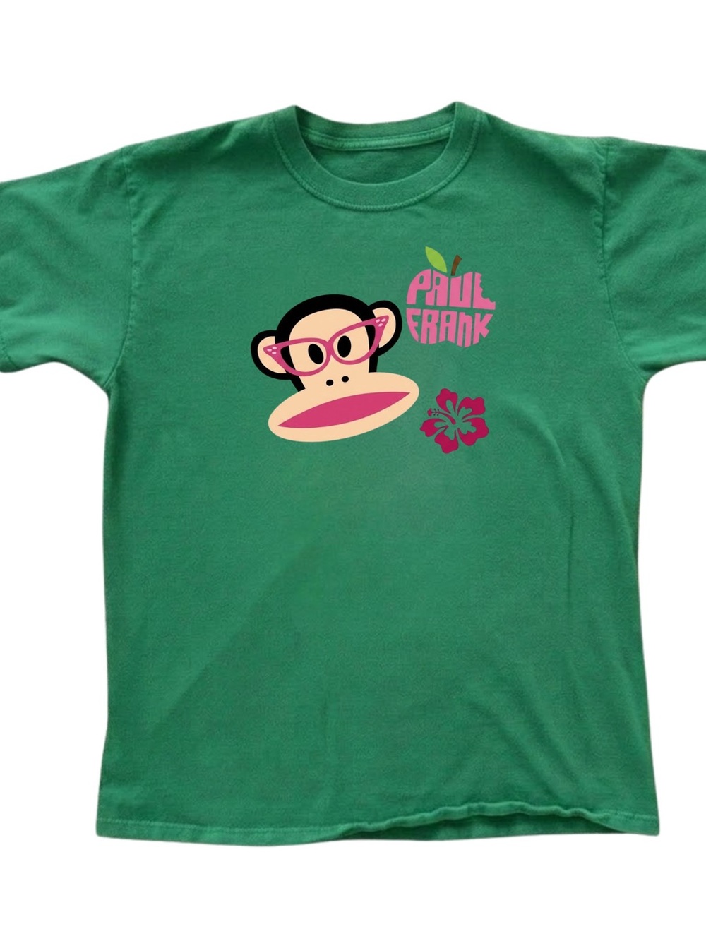 Paul Frank Girls' Green Graphic Tee with Julius Monkey